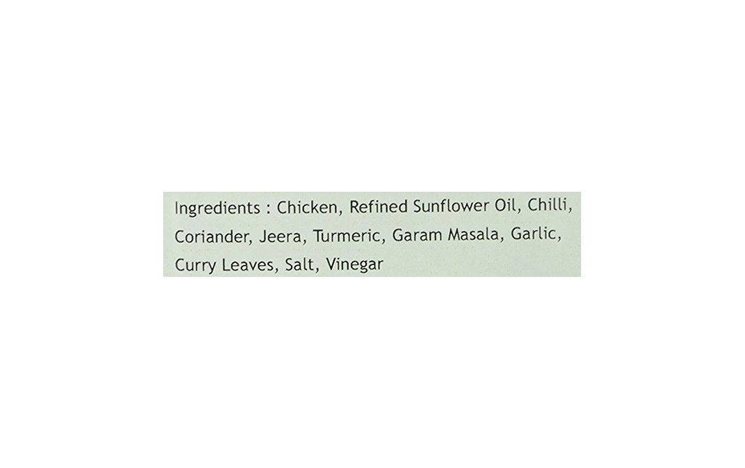 The Pickled Chick Chicken Pickle (Nawaabi Shouk-The Andhra Swing)   Glass Jar  250 grams